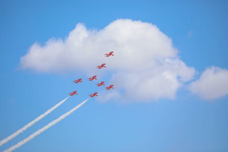 The Royal Air Force Aerobatic Team ARROWS during the Miramar Air Show, Marine Corps Air Station MCAS, California, USA. September 29th, 2019のeditorial素材