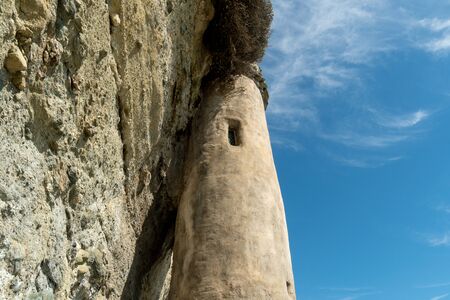 The Pirates Tower At Victoria Beach In Laguna Beach, South California, USAの写真素材