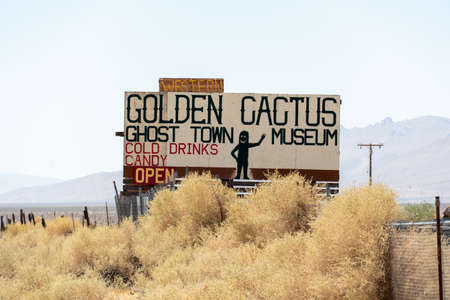 The Golden Cactus, Ghost Town & Museum in Pearsonville, California, USA. September 13th, 2020