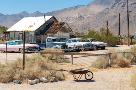 The Golden Cactus, Ghost Town & Museum in Pearsonville, California, USA. September 13th, 2020