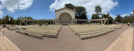 Open-air Pavilion house for show and concert in Balboa Park , San Diego, USA, May, 24th, 2019