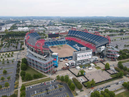 Nissan Stadium Nashville, Tennessee Titans NFL Football Team Stadium. Nashville, Tennessee, USA, September 29th, 2021のeditorial素材