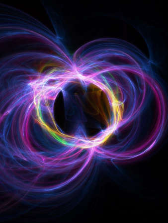 Abstract light composition on black background.