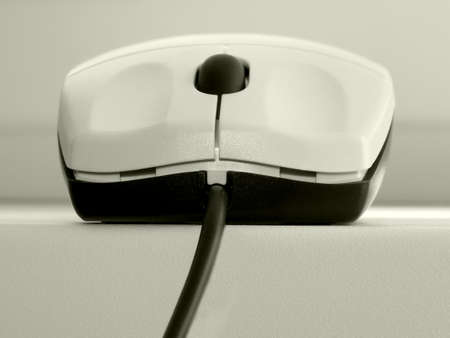 Computer Mouse (the black-and-white image)の写真素材