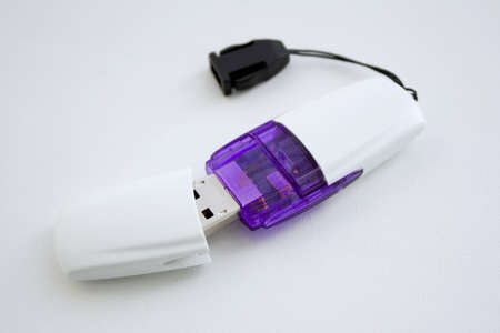 Usb flash drive on a neutral background