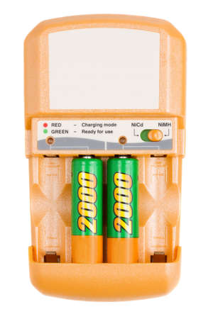 Battery charger isolated on a white background