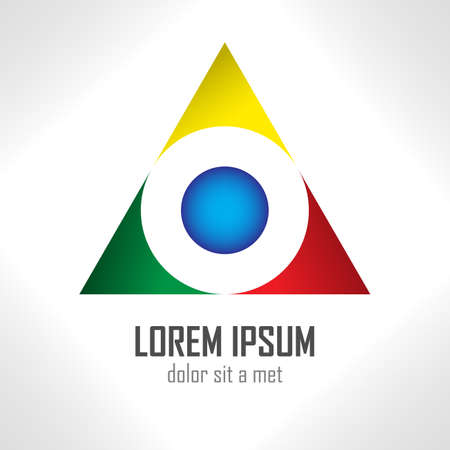 Design vector logo template  Colorful pattern  You can use in the game, app, communications, electronics or creative design conceptsのイラスト素材