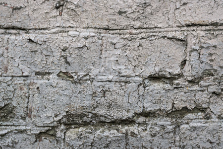 texture of dirty, white, old brickwork. High quality photoの写真素材