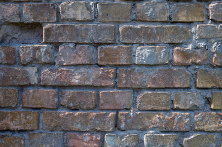 Texture of an old brown brick wall. High quality photo