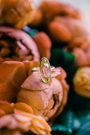 Flower peony roses painted in neon light. Abstract background with flowersの写真素材