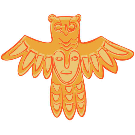 vector Permian bronze idolのイラスト素材