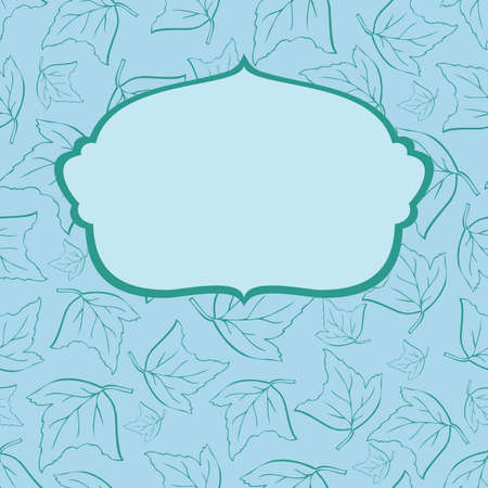 frame on the background of foliageのイラスト素材