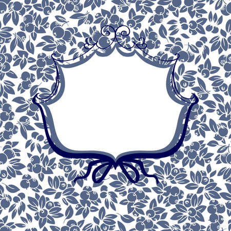 vector design card with decoration berriesのイラスト素材