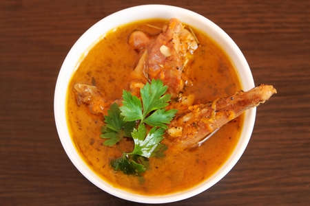 dish rabbit braised stew
