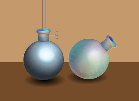 chemical flasksのイラスト素材