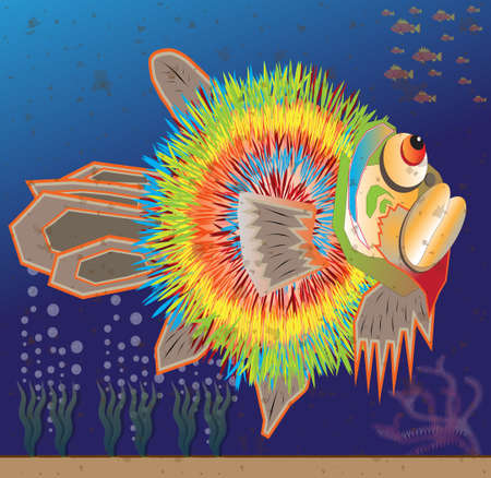 fugu fishのイラスト素材