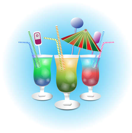 evening  cocktailsのイラスト素材