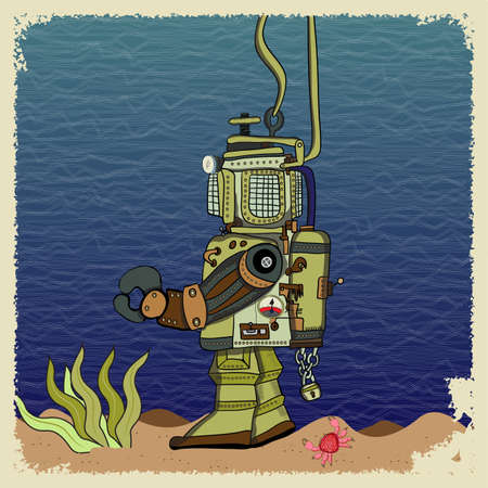 deepsea diverのイラスト素材