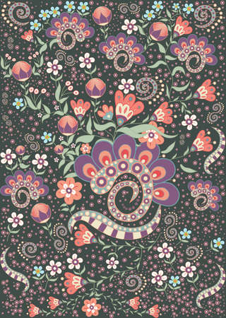 floral textureのイラスト素材