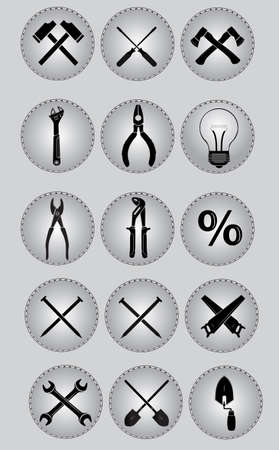 construction toolsのイラスト素材