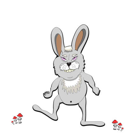 grey hareのイラスト素材