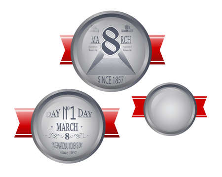 ribbons to the International Womenのイラスト素材