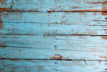 Background, old board or table, painted in blue, copy spaceの写真素材