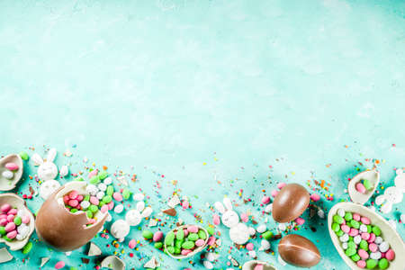 Colorful spring easter sweets