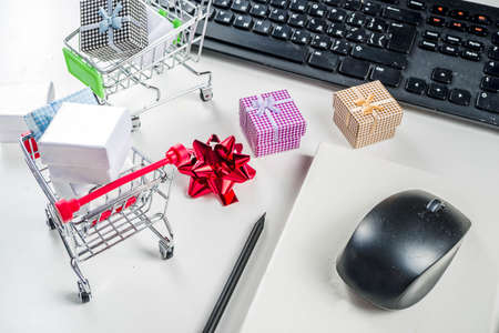 Cyber monday, black friday Christmas sale conceptの写真素材