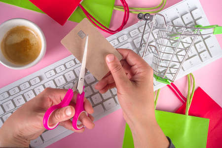 Buy nothing day background, International day of protest against consumerism and shopping days...