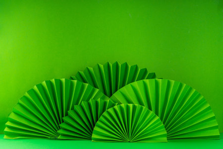 St Patrick holiday flatlay background with shamrock clover leaves, leprechaun hat decor, golden coin, party accessories, symbols of Patrick dayの写真素材