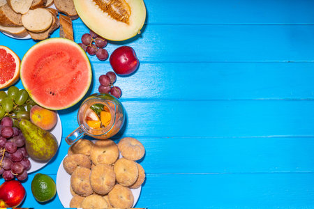 Buon Ferragosto (happy in italian language) holiday background. Summer Italian harvest festival...