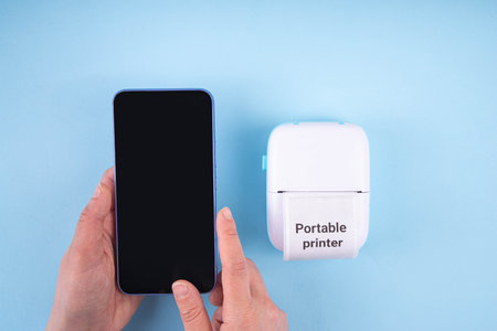 Portable Photo Printer, Mobile thermal pocket printer printer device with laptop, smartphone, mobile...