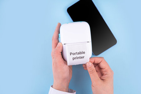 Portable Photo Printer, Mobile thermal pocket printer printer device with laptop, smartphone, mobile...