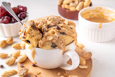 Healthy vegan Peanut Butter banana bread Mugcake, Rich and delicious peanut buttery microwave made...