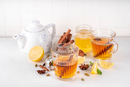 Hot Toddy winter autumn alcohol cocktail, traditional drink useful against flu, colds and coughs,...