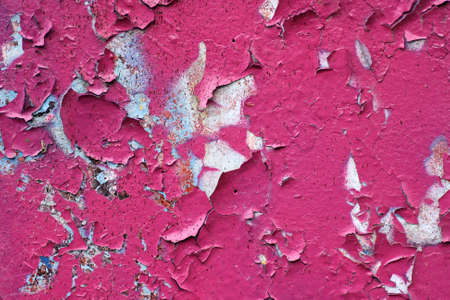 A closeup on flaking graffiti paintの写真素材