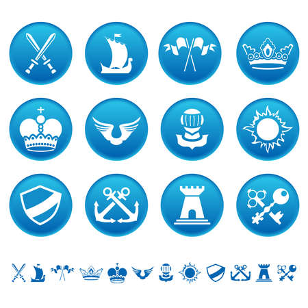 Heraldic iconsのイラスト素材