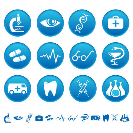 Medicine iconsのイラスト素材