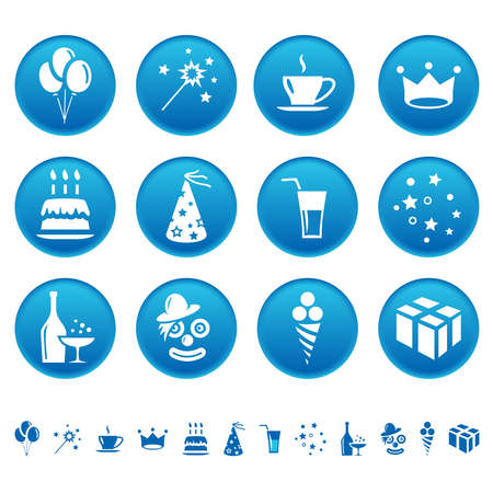 Celebration iconsのイラスト素材