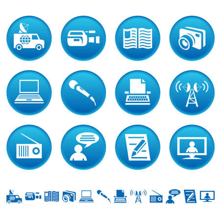 Media iconsのイラスト素材