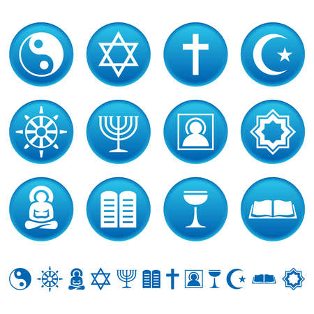 Religion iconsのイラスト素材