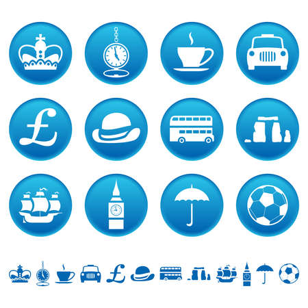 UK iconsのイラスト素材