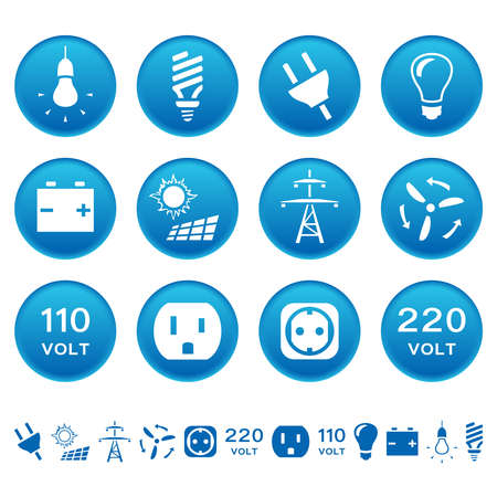 Electric iconsのイラスト素材