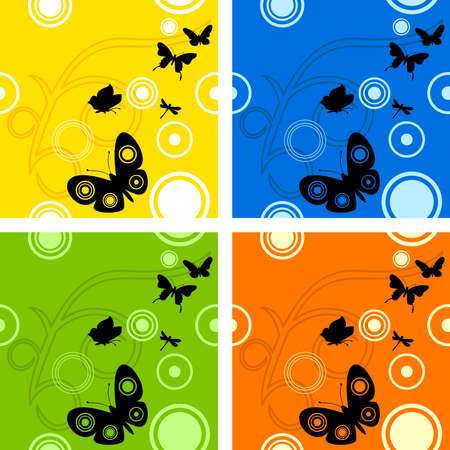 Butterfly  seamless patternsのイラスト素材
