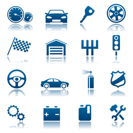 Car icon setのイラスト素材