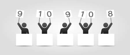 Competition judges iconのイラスト素材