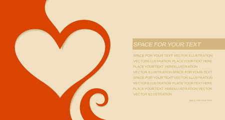 Valentines day greeting cardのイラスト素材