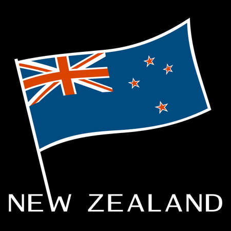 New Zealand flag icon.のイラスト素材