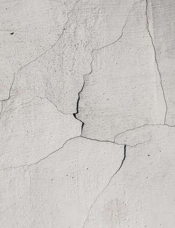 background texture white wall broken old crackedの写真素材